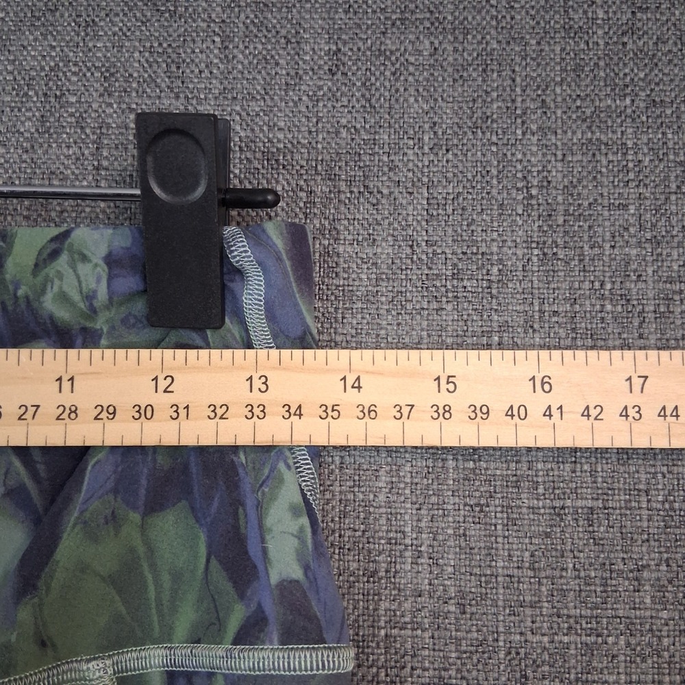 Lululemon High Rise Leggings Green Purple Abstract Print Side Pockets Size 4/6 - Picture 3 of 5